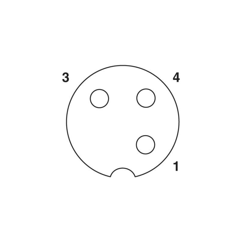 M12 3pins A code female straight rear panel mount connector PG9 thread,unshielded,single wires,brass with nickel plated shell